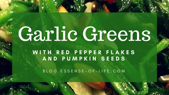 Garlic Greens with Red Pepper Flakes and Pumpkin Seeds at blog.essense-of-life.com