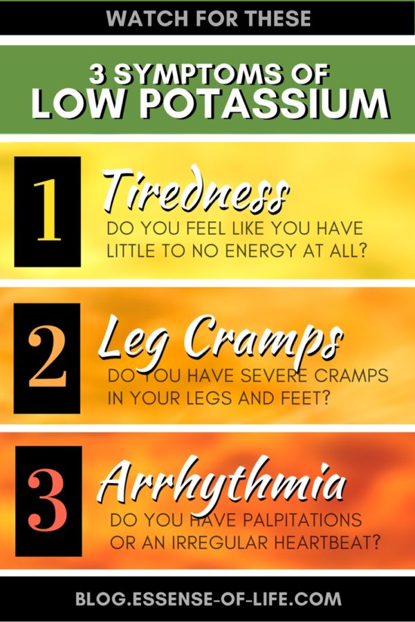3 Symptoms of Low Potassium | The Essential Health Blog